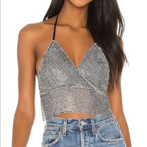 Super down sparkly top